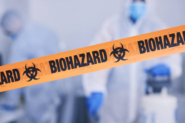 Professional Biohazard Cleanup technician working in Bass Lake, IN